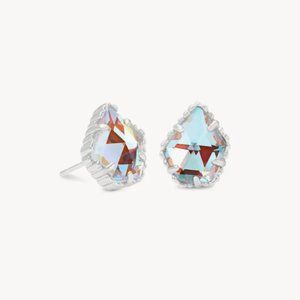 Kendra Scott Tessa Silver Stud Earrings in Dichroic Glass
